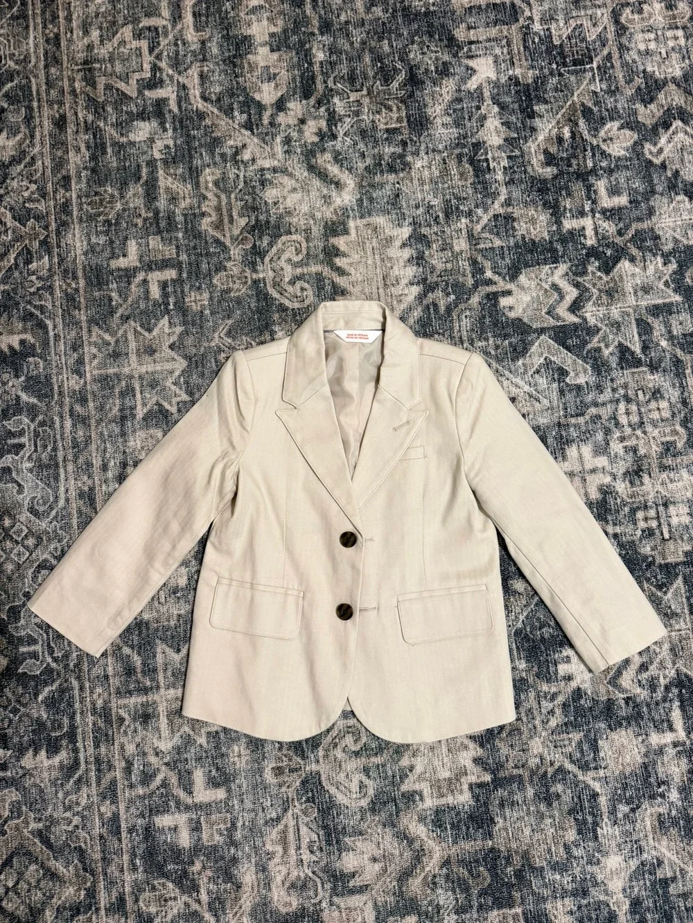 Kids Cream Blazer Jacket. New no tags
